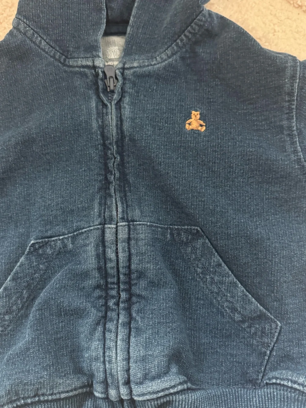 Kids' Blue Zip Hoodie Sweatshirt